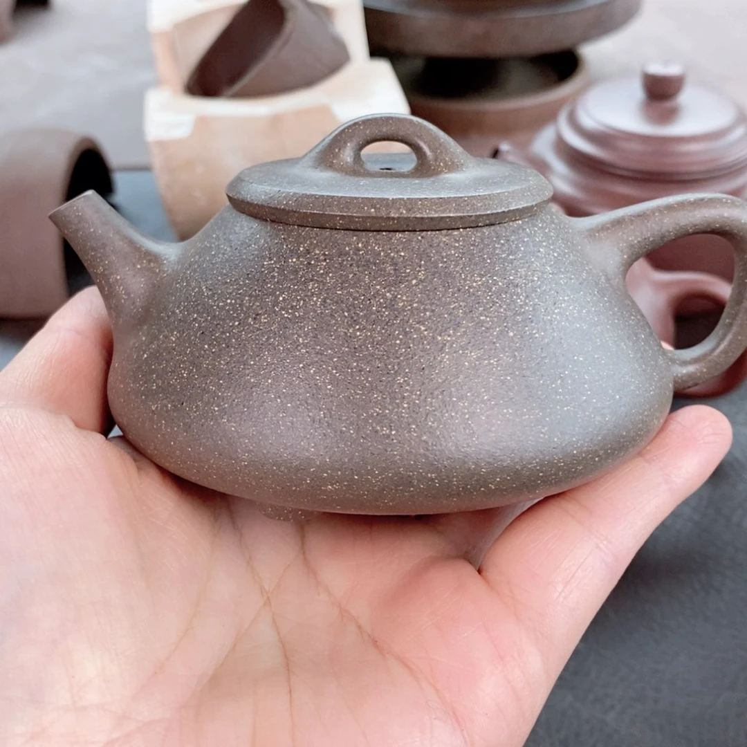 茶壶紫砂青段石瓢
