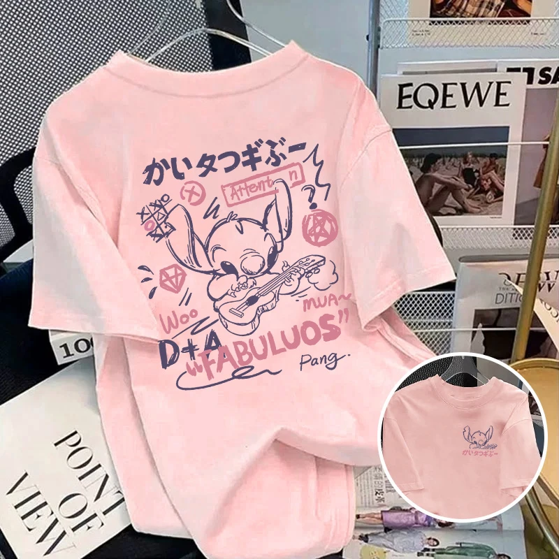 【6-3最新】2025纯棉男女同款纯棉T恤短袖t恤男女夏季ins潮宽松印花