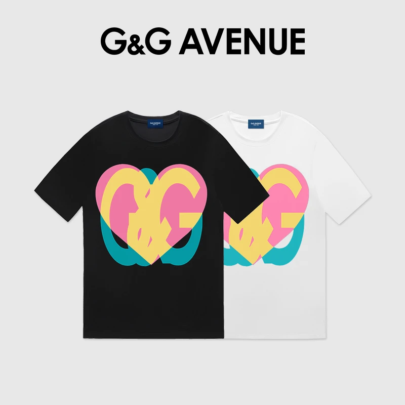 法国G&G AVENUE轻奢潮牌时尚休闲T恤短袖男女同款-GT22124008