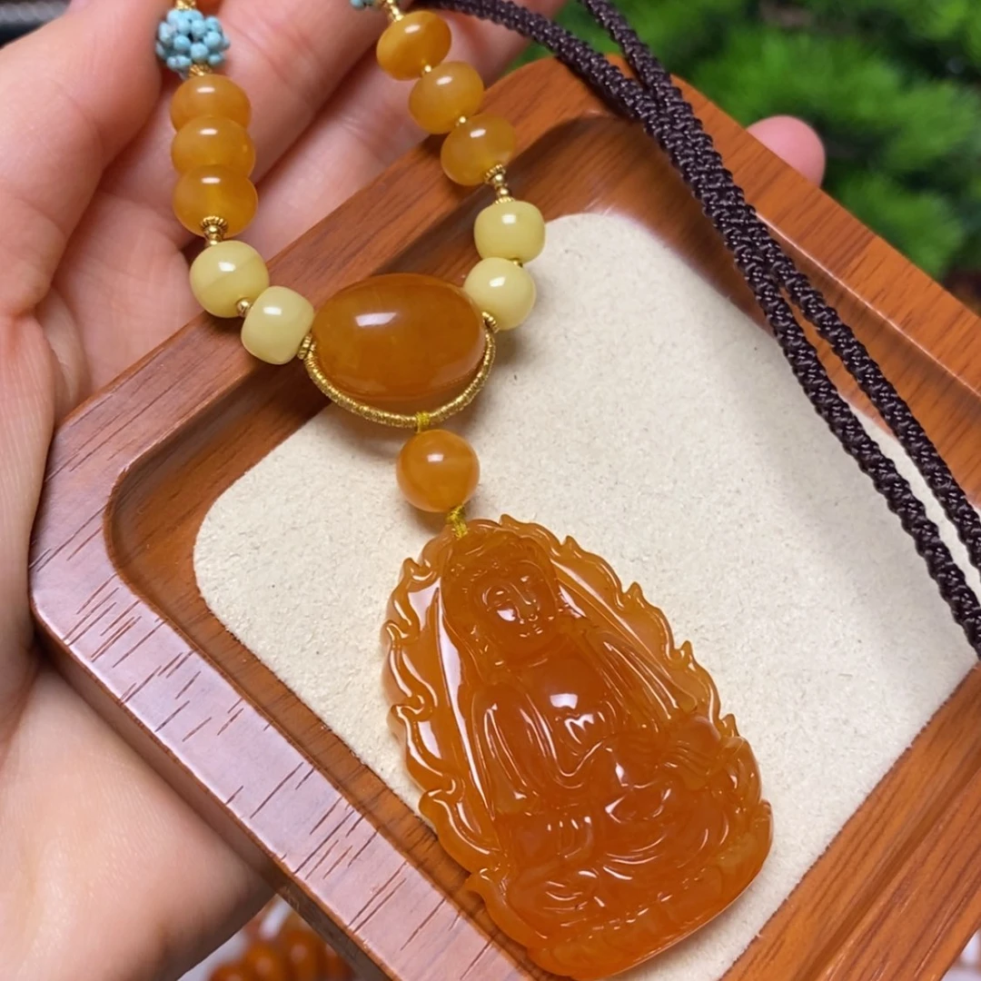 【闪购商品】蜜蜡颈饰未镶嵌项链