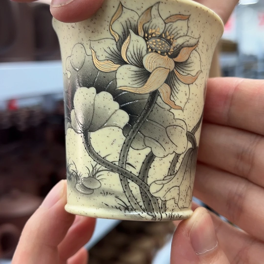 紫砂茶杯原矿紫砂