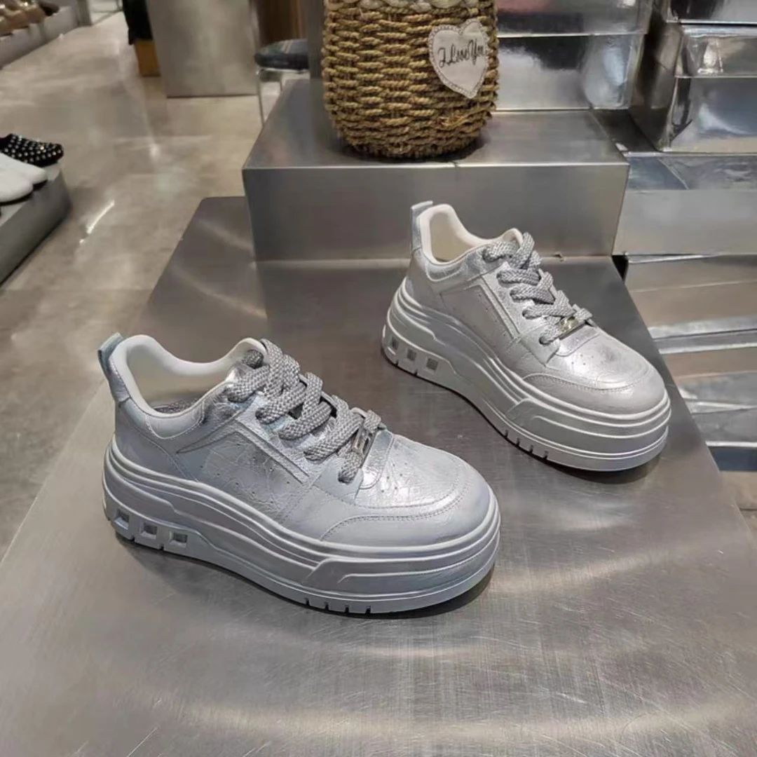 现货C1｜LM高端真皮羊里垫厚底板鞋女鞋｜半码拍小｜168-9