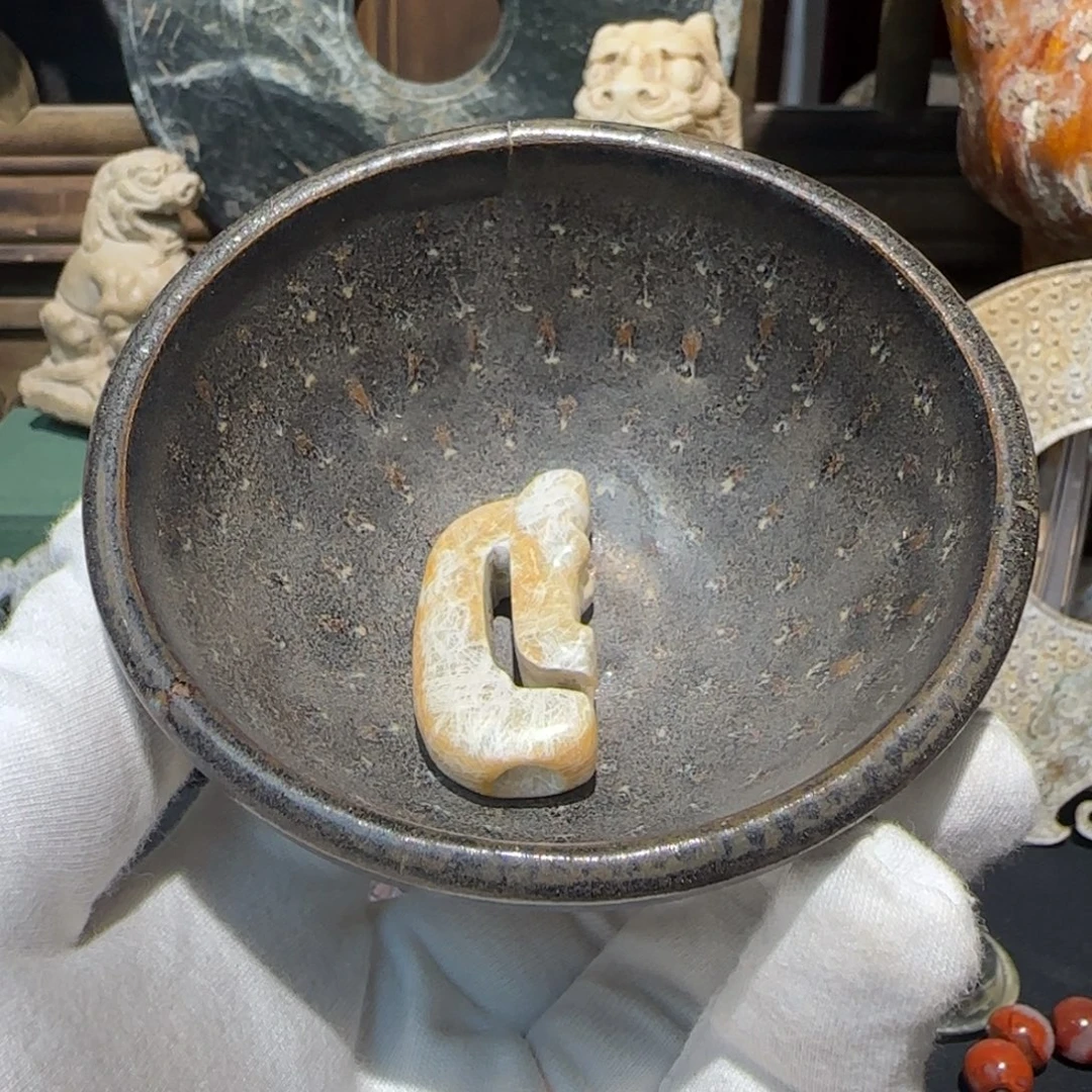 好***双吉州窑黑油茶盏全品