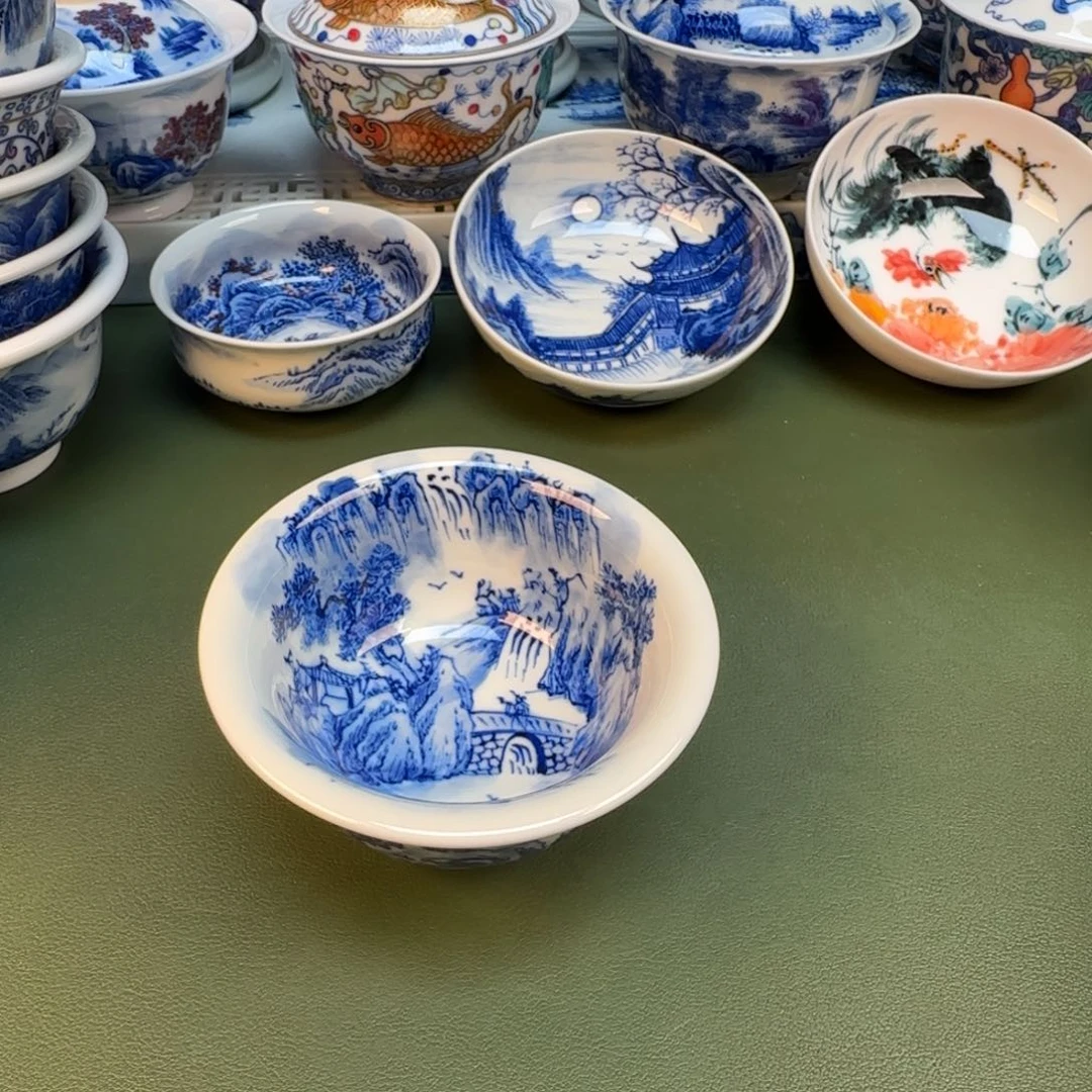 纯手工纯手绘茶具石头25
