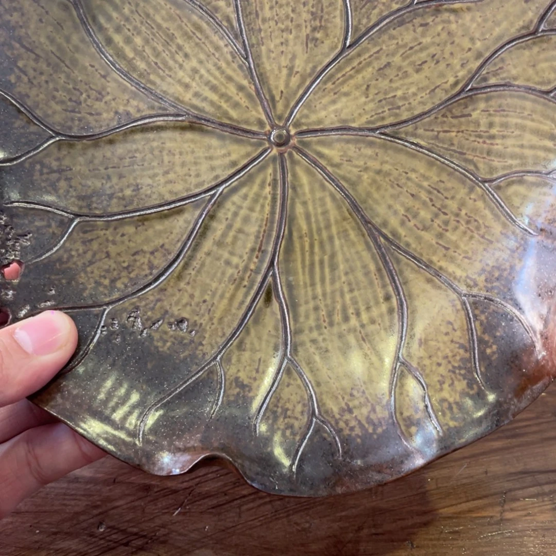 脱***马手工艺品琉璃龙泉青瓷壶承