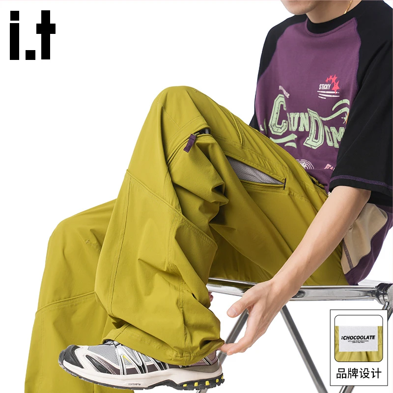 it: CHOCOOLATE防泼水户外速干冲锋裤男2025秋季登山工装冲锋裤子