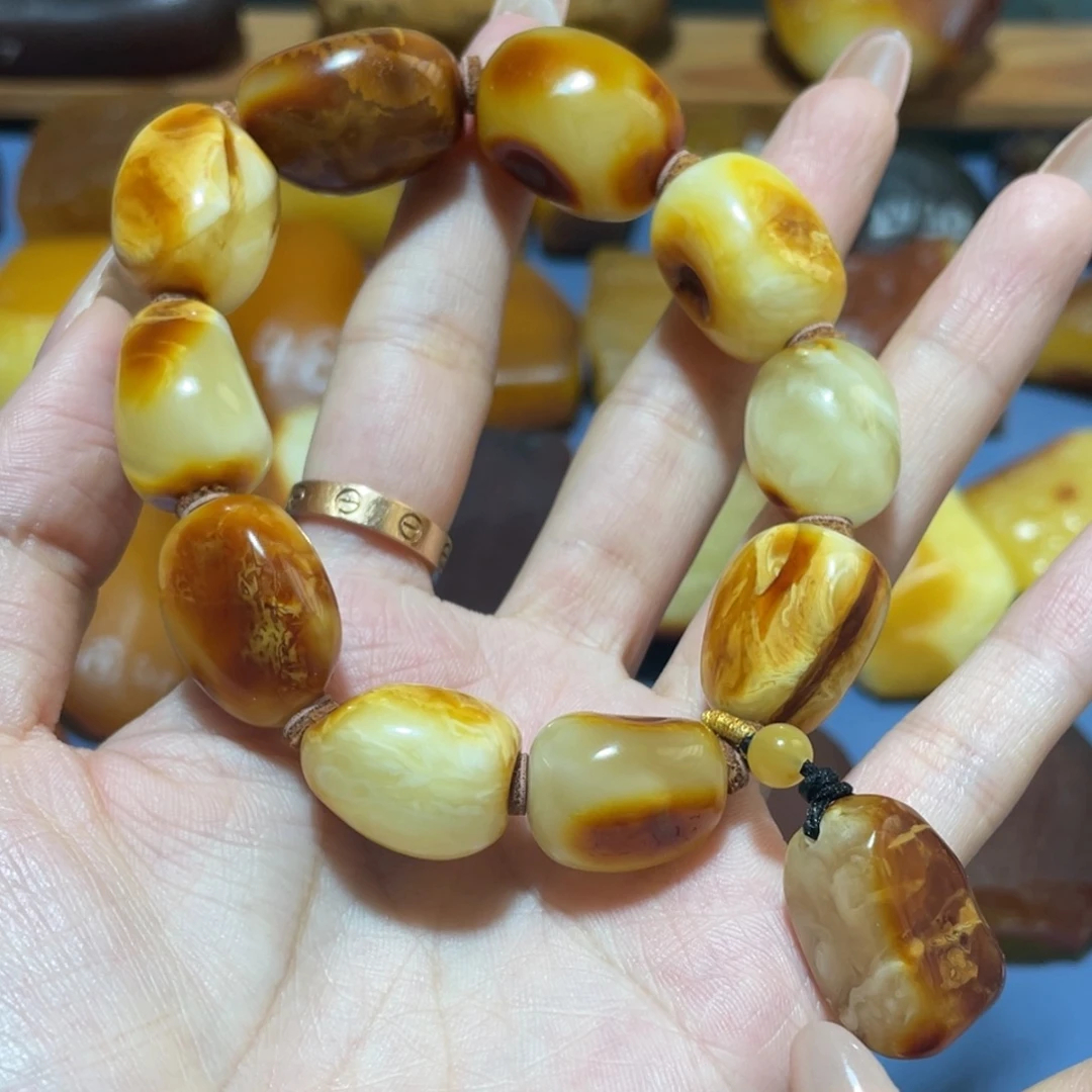 就***鱼未镶嵌定制蜜蜡波罗的海琥珀蜜蜡原石