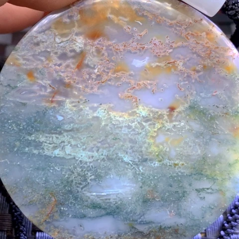 玛瑙/玉髓颈饰合金翟****心