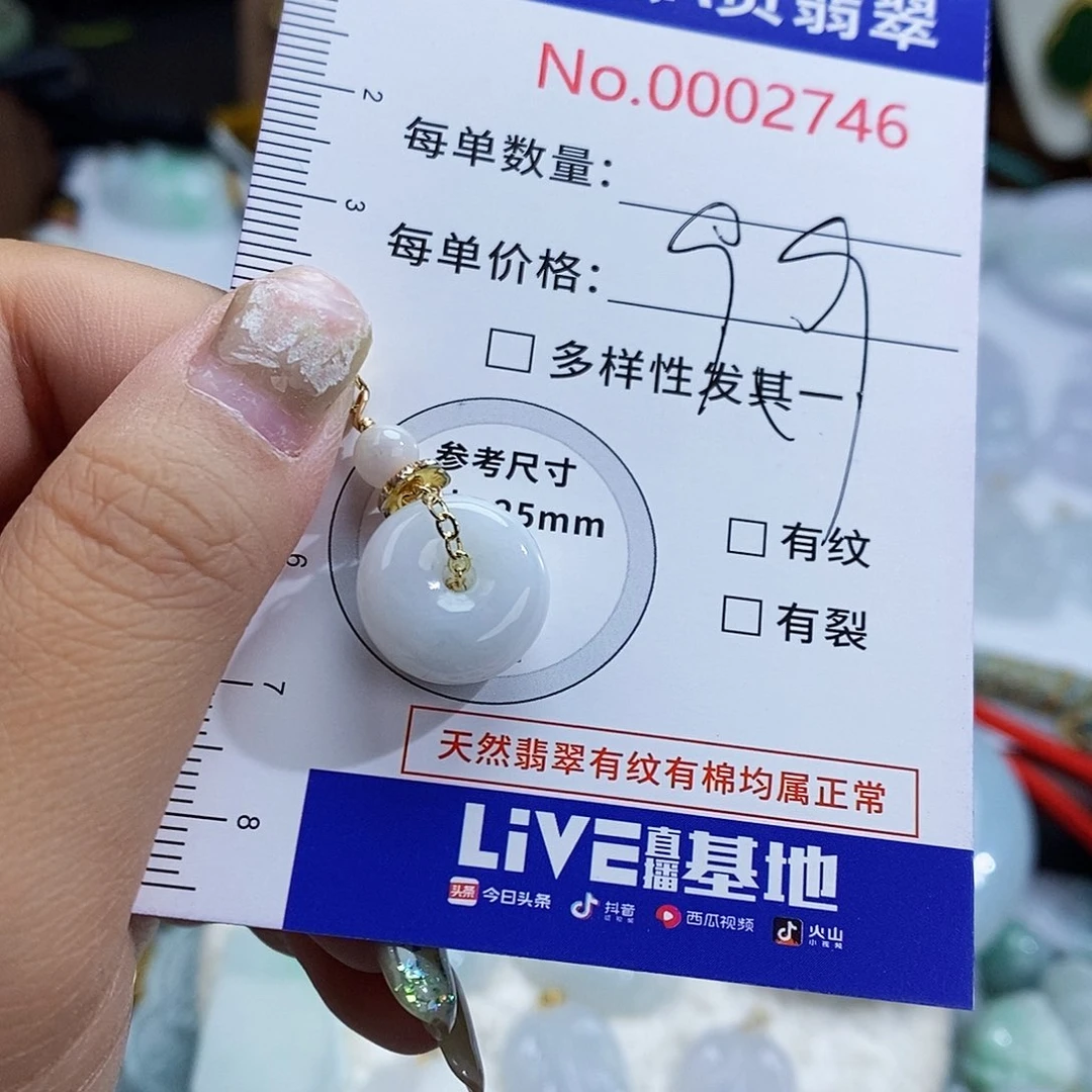 翡翠未镶嵌颈饰2746