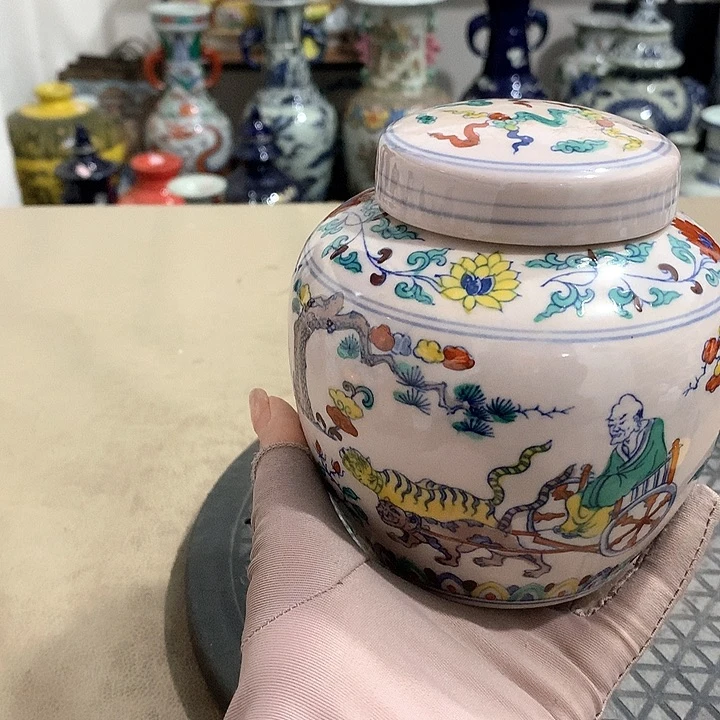 陶摆件博古架陶瓷摆件