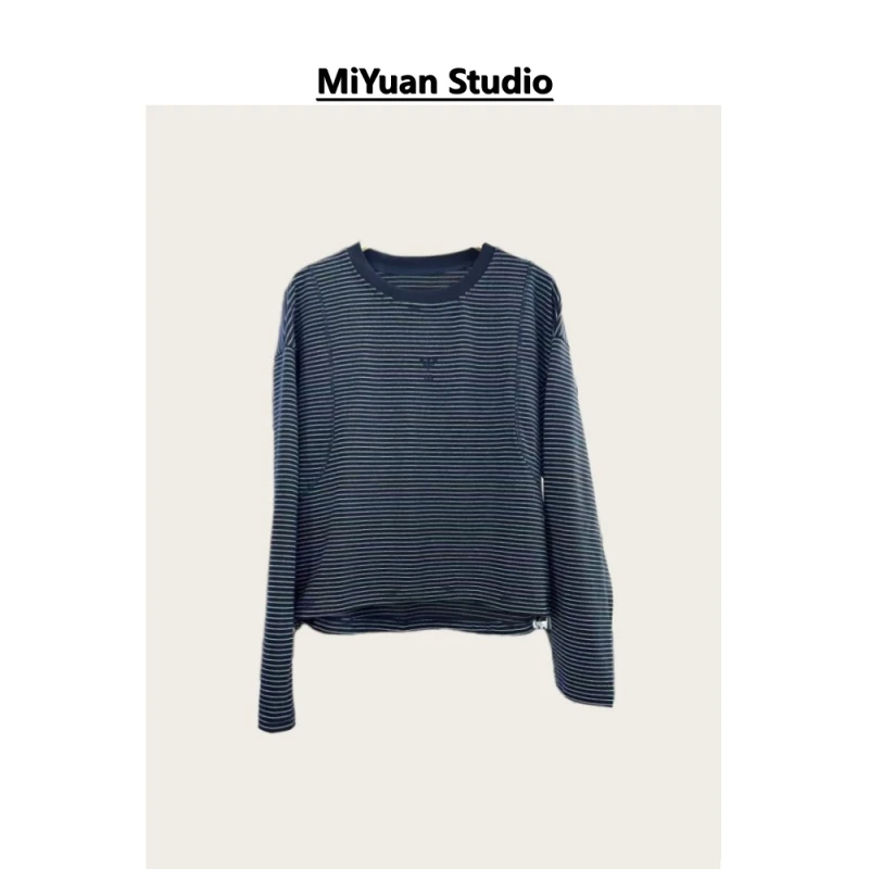2025秋冬新款超柔软条纹T恤单穿打底衫百搭休闲显瘦时尚宽松117