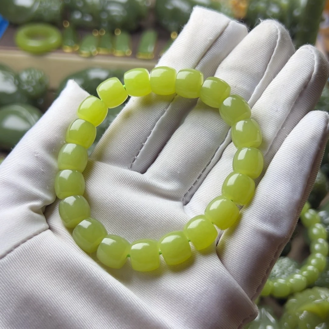 手链未镶嵌岫岩老玉（透闪石质玉）多*白