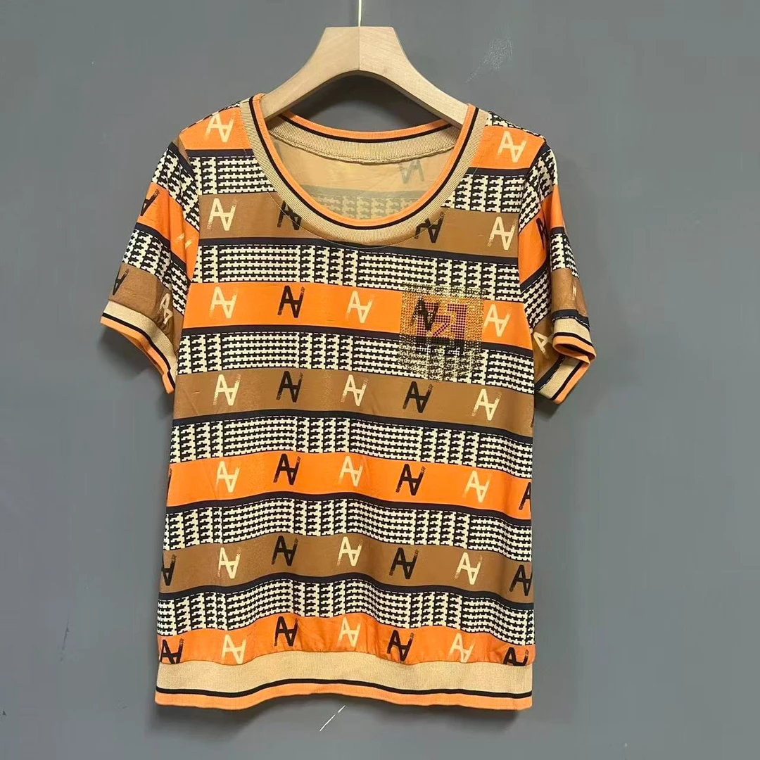 百搭韩版上衣时尚休闲宽松女士T恤1135