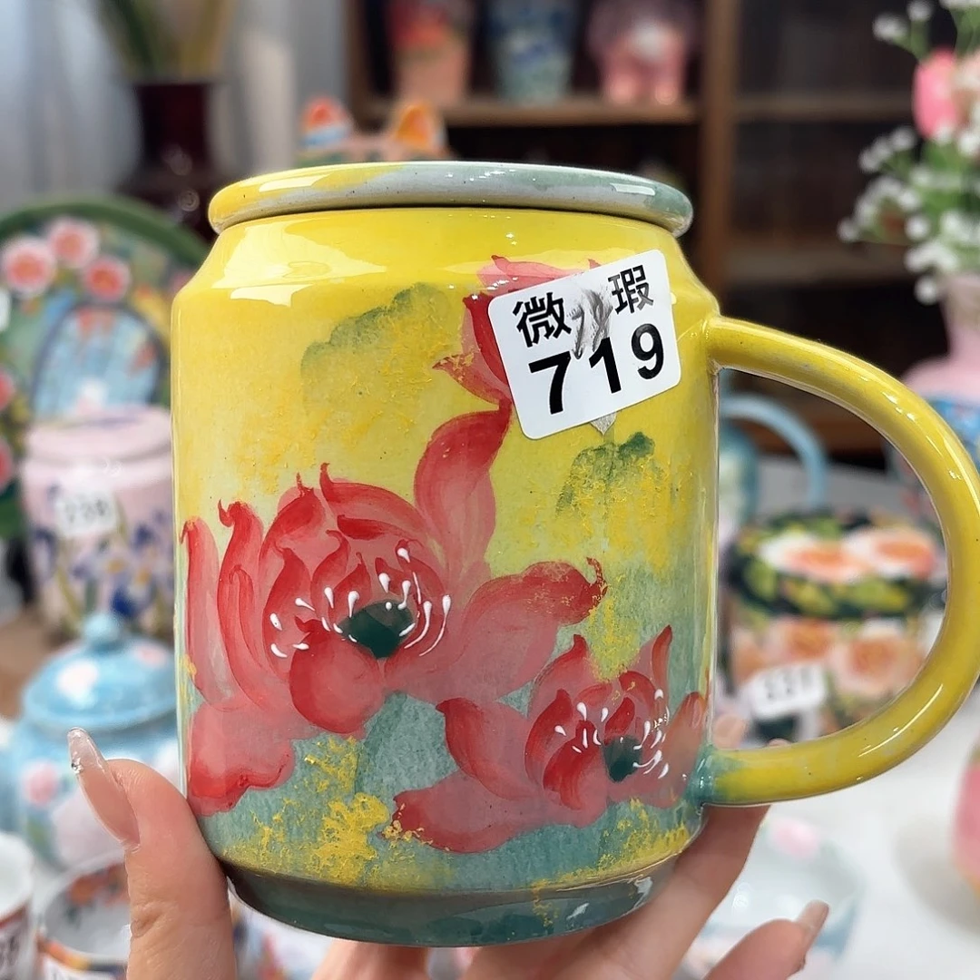 景德镇手绘高温釉下彩陶瓷茶具
