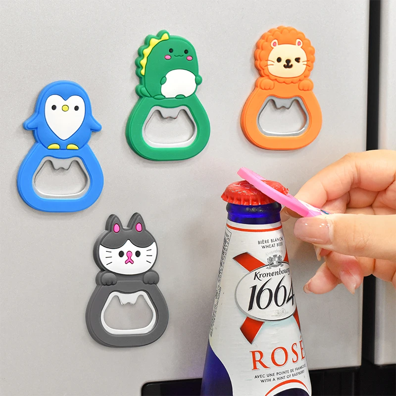 啤酒开瓶器冰箱贴磁贴个性创意卡通可爱起瓶器酒瓶启子起子多功能
