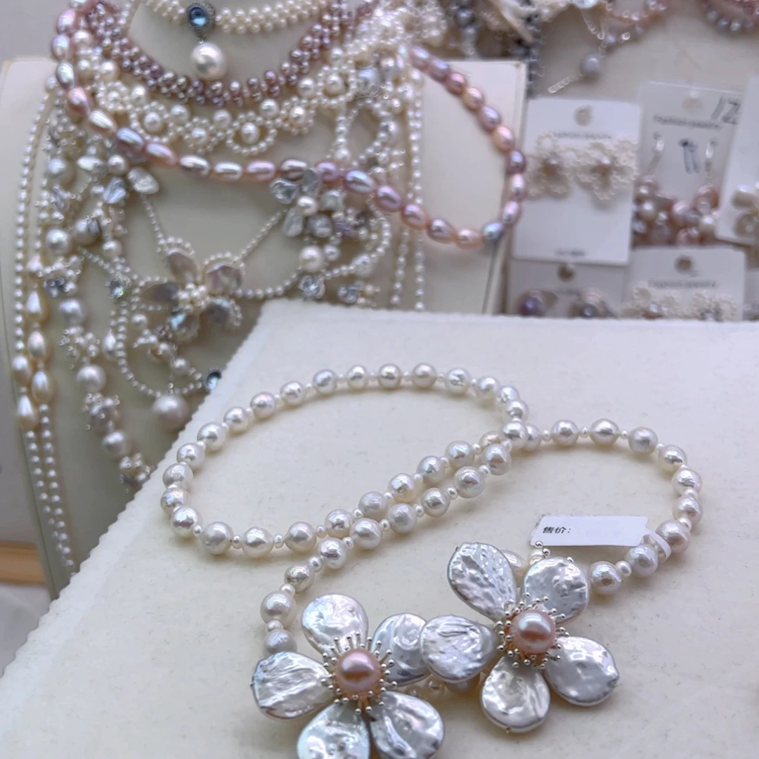 溜***她项链淡水珍珠未镶嵌