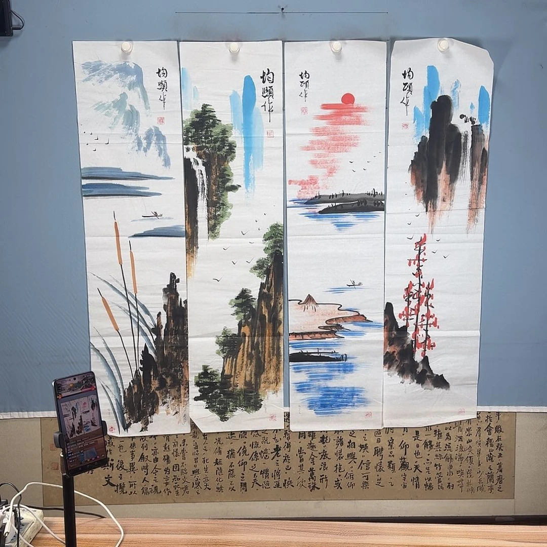 绽***放国画595 牡丹一如您