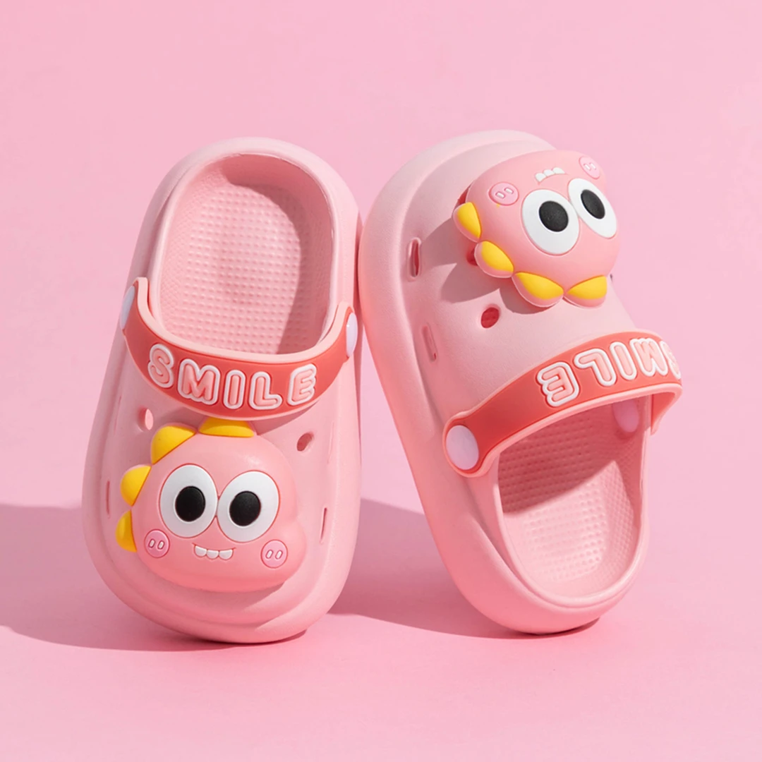 儿童洞洞鞋EVA宝宝包头拖鞋防滑卡通恐龙男女童软底轻便外穿拖鞋