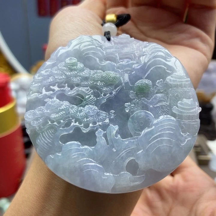 翡翠未镶嵌颈饰吊坠17