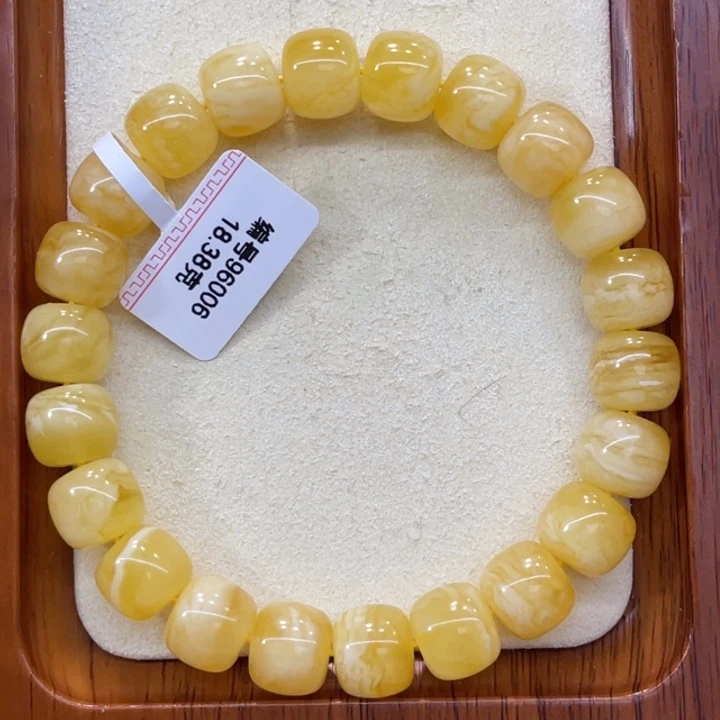 琥珀未镶嵌手链蜜蜡