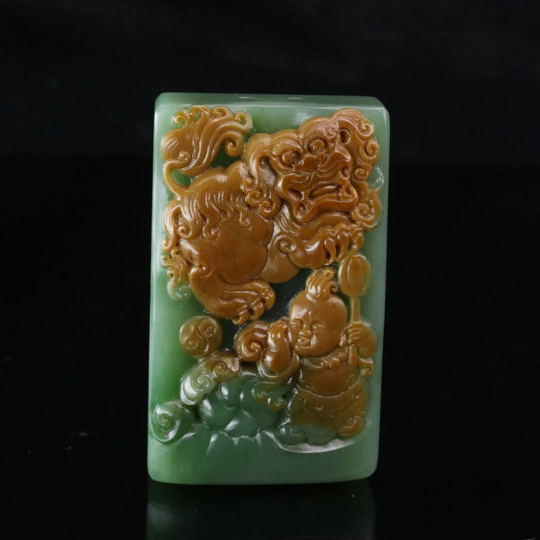 54和田玉俄七聚红皮童子戏（周春龙作）/101479保利厦门拍卖