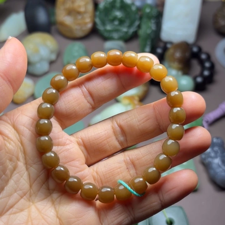 和田玉（糖玉）未镶嵌手链