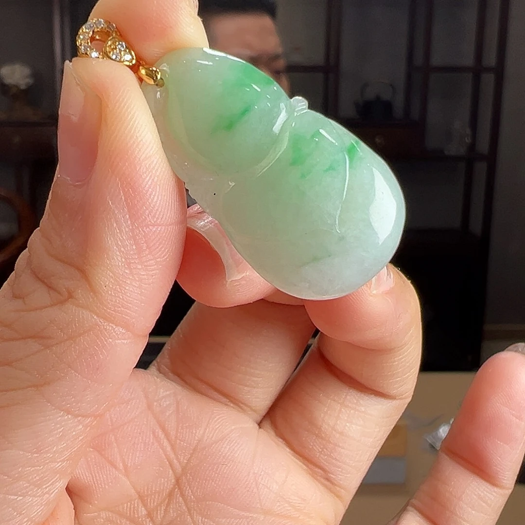 翡翠银S925镶嵌颈饰吊坠28