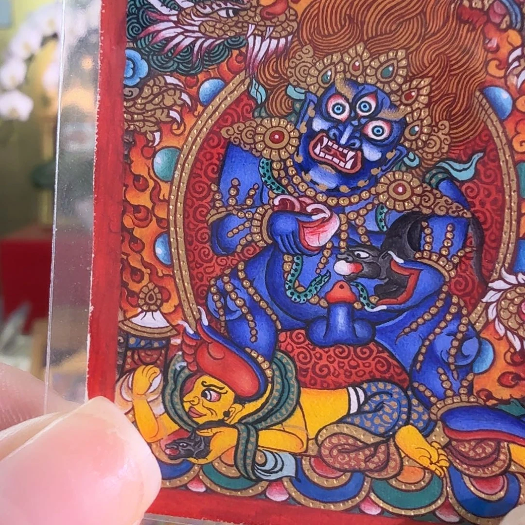 吊坠黑CC唐卡巴太