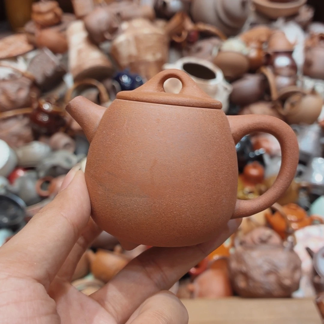 柴烧老岩泥手工茶器皿