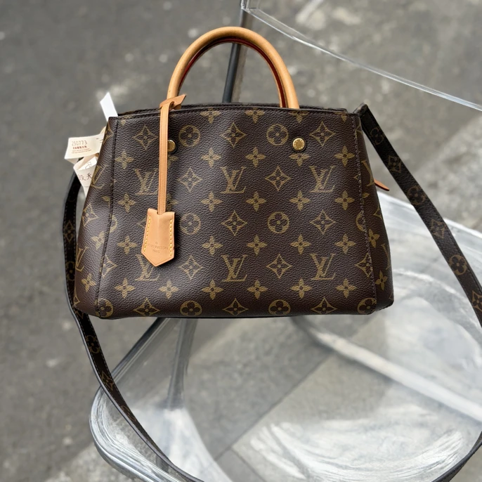 95新 LouisVuitton/路易威登 老花蒙田BB 经典百搭
