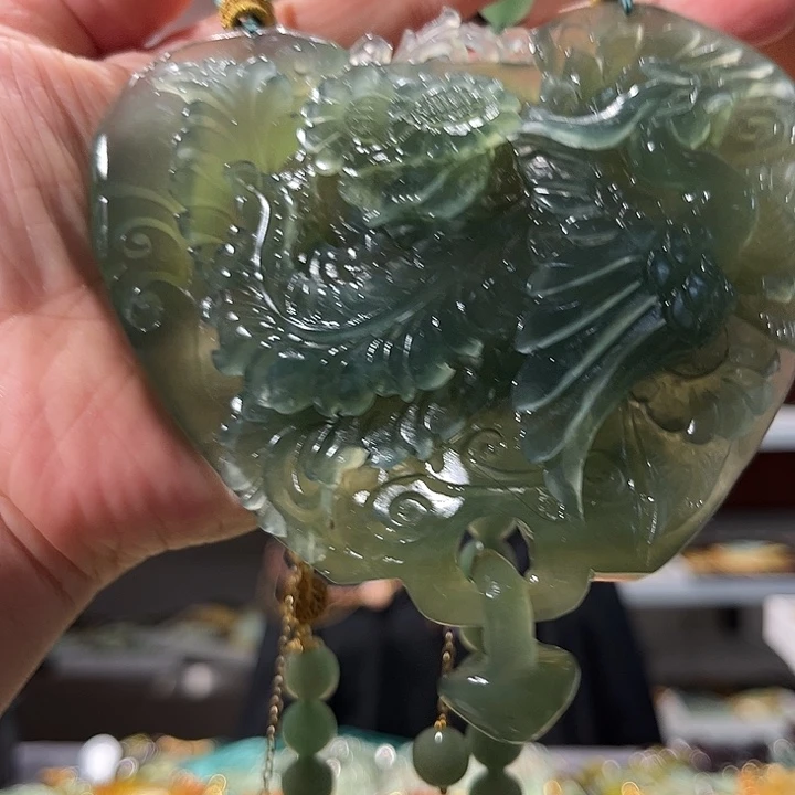 岫玉未镶嵌毛衣链宁**海