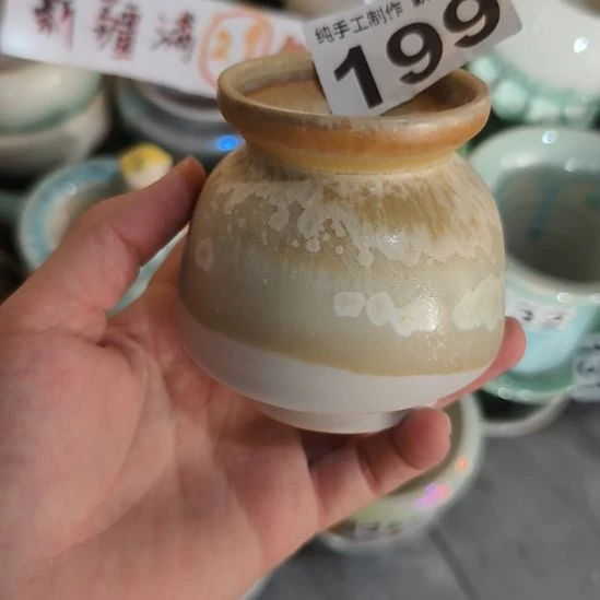 景德镇手工高温陶瓷：内5.5口高7.5