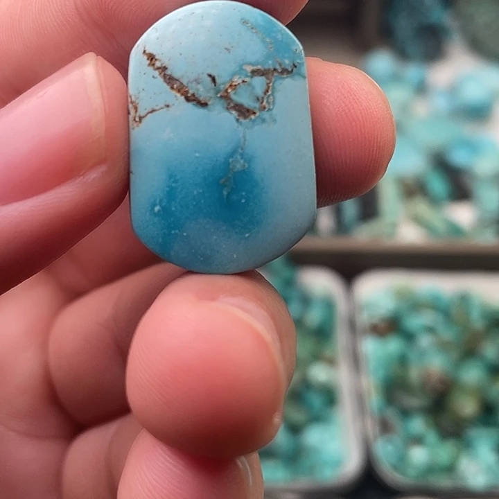 绿松石未镶嵌吊坠