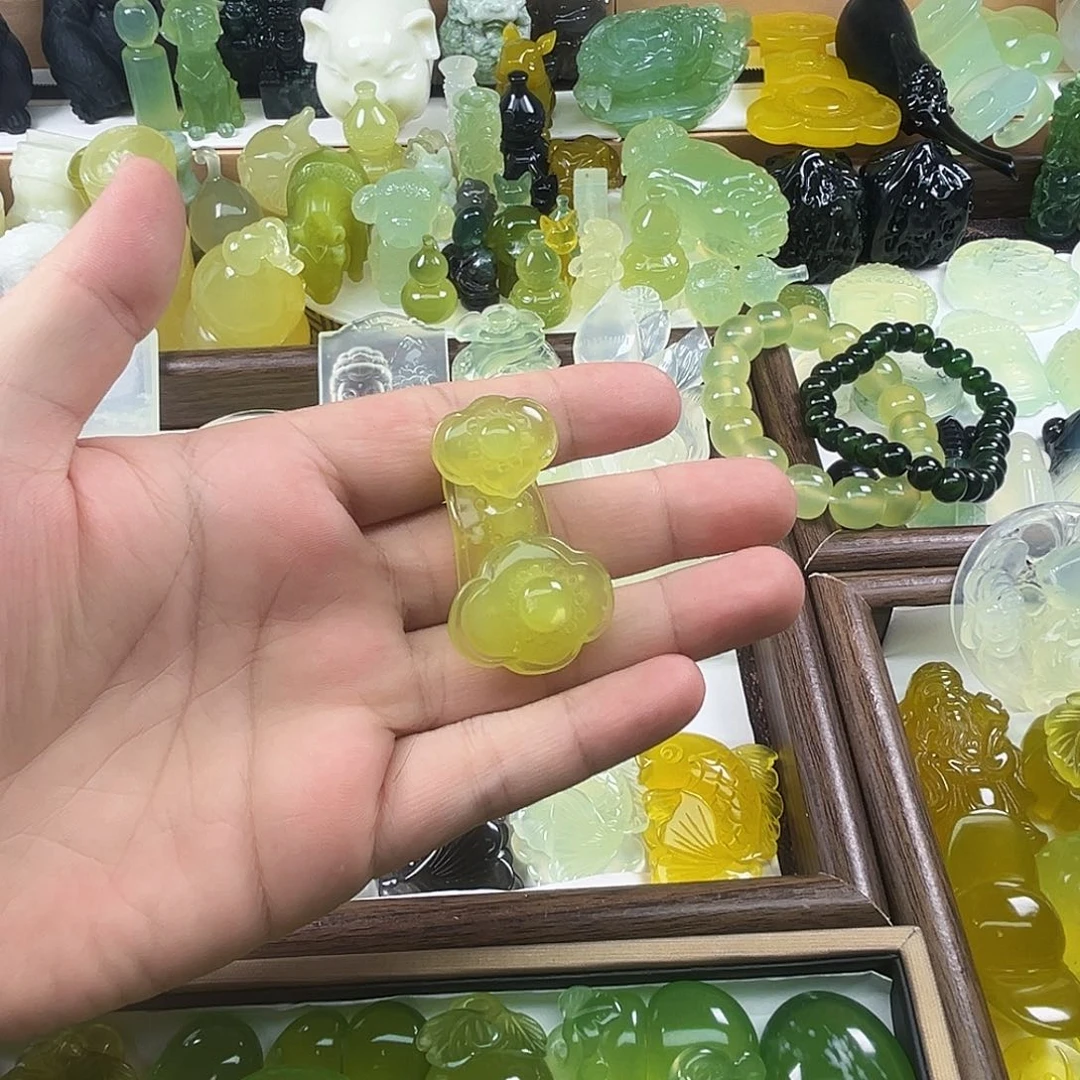 未镶嵌岫玉吊坠(不含链)