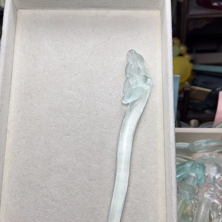 蛇纹石玉未镶嵌发簪