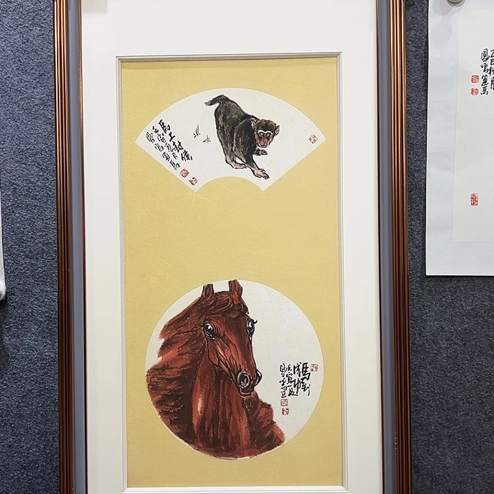 国画知鱼之乐纯手绘