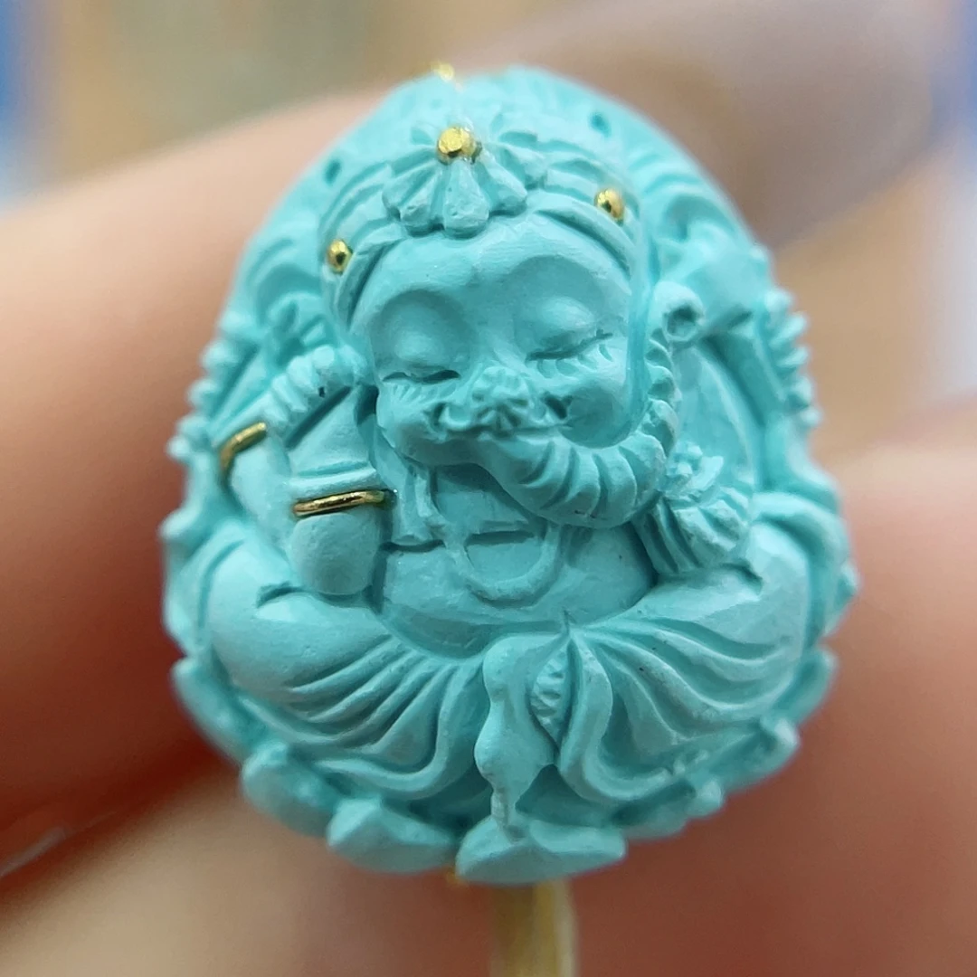 未镶嵌绿松石珠宝奇石