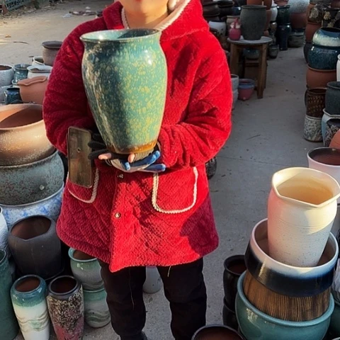 口20高29瑕疵一个盆子。