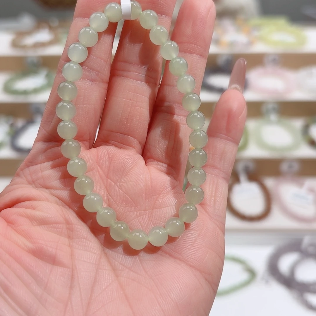 和田玉未镶嵌手链v