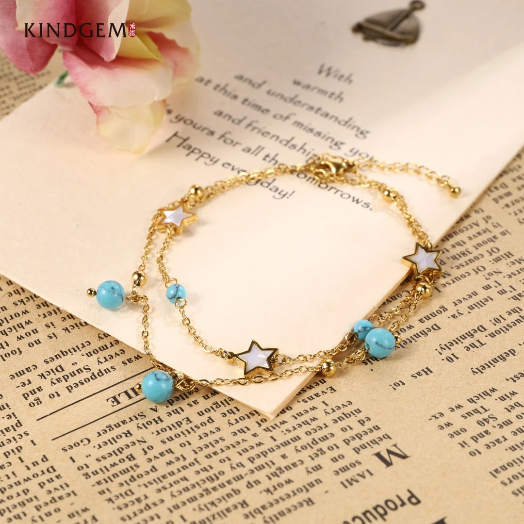 铜合金脚链 CY449XIPC-27663精致简约时尚百搭高级感脚链