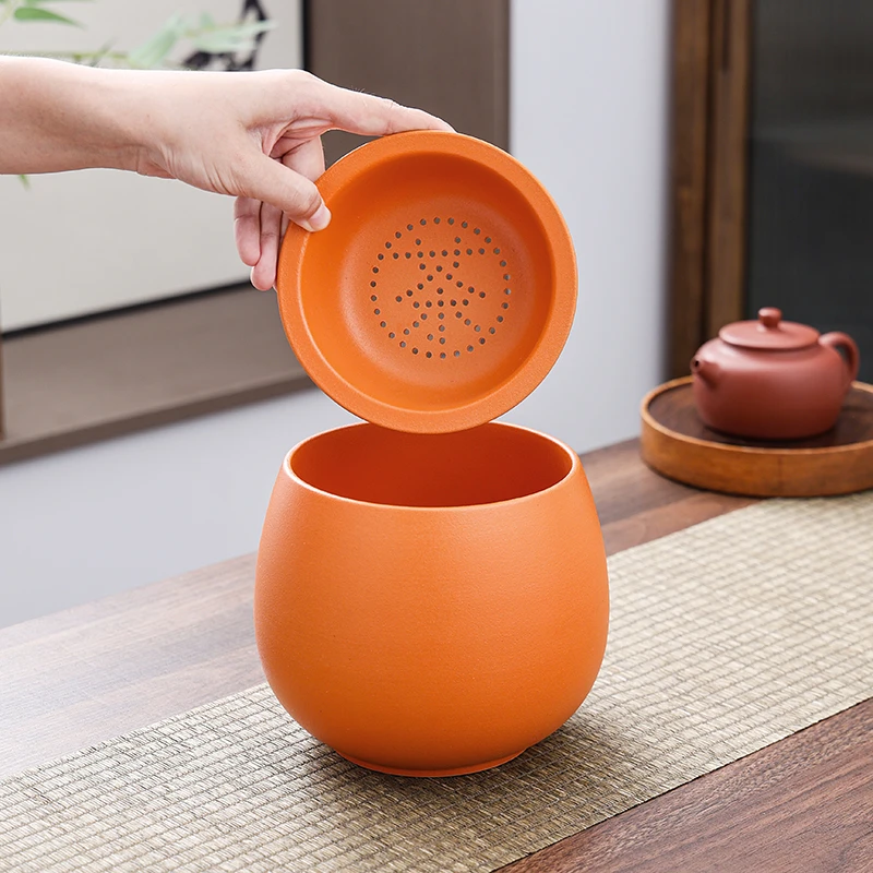 茶水分离陶瓷茶渣缸桌面家用带过滤水盂茶台废水桶烟灰缸茶具配件