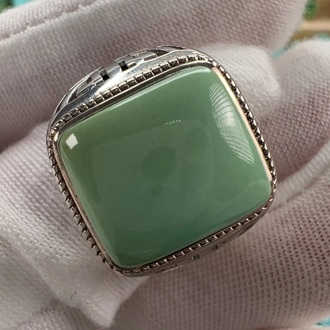 银S925镶嵌绿松石配饰