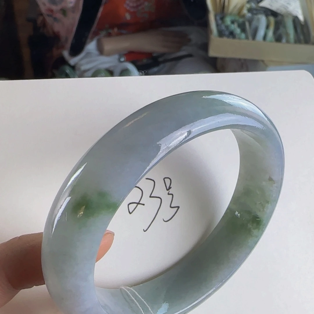 翡翠手镯未镶嵌老坑58圈贵妃