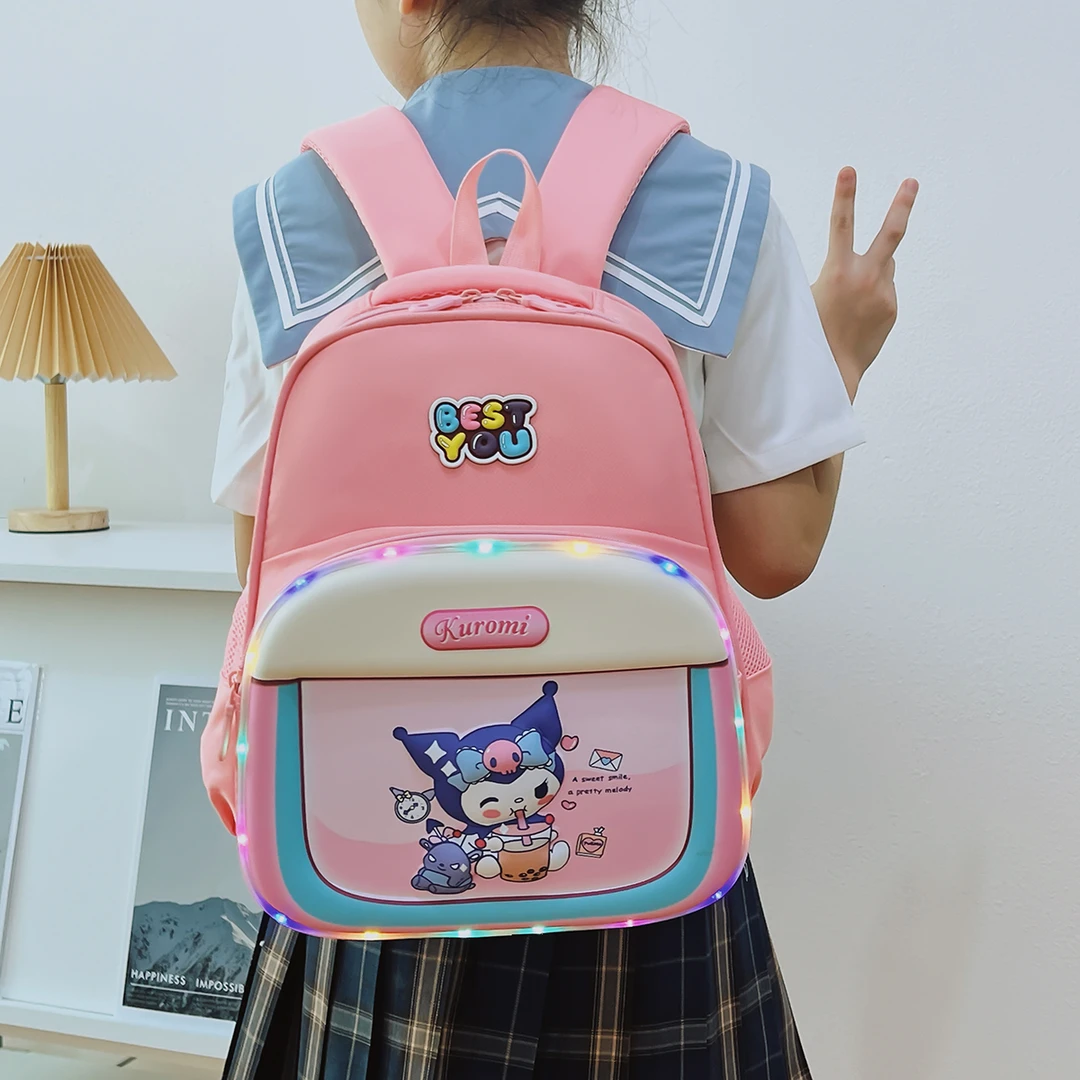 幼儿园女童库洛米5-7岁书包一二年级男孩奥特曼护脊大容量双肩包1