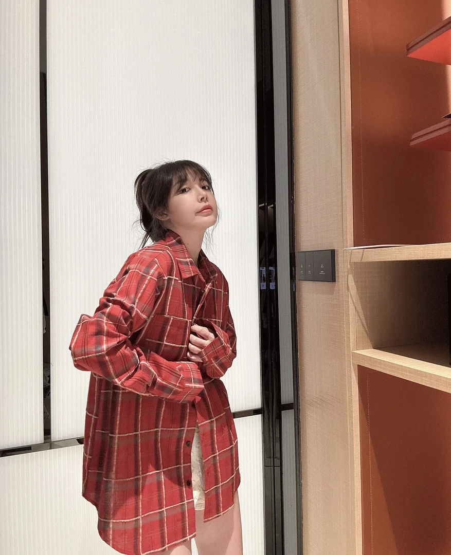 BETTER JOELAY -【彩条逸衫】衬衫宽松时尚潮流翻领休闲风WL9871