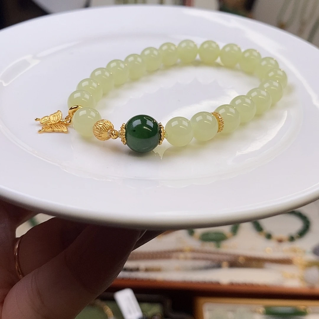 和田玉未镶嵌手链