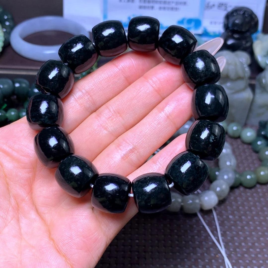 和田玉未镶嵌手串卡16