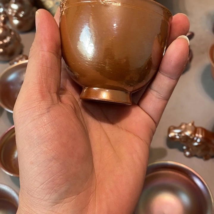 柴烧茶具陶瓷杯子