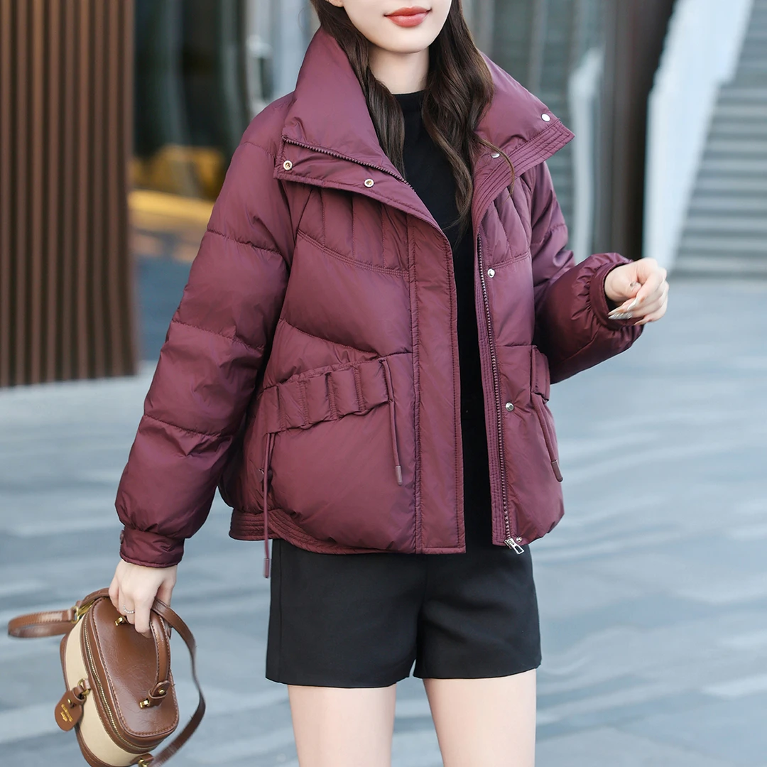 【冬季新款】时尚层次感不臃肿遮肉显瘦精致减龄羽绒服BQ5189衣长65