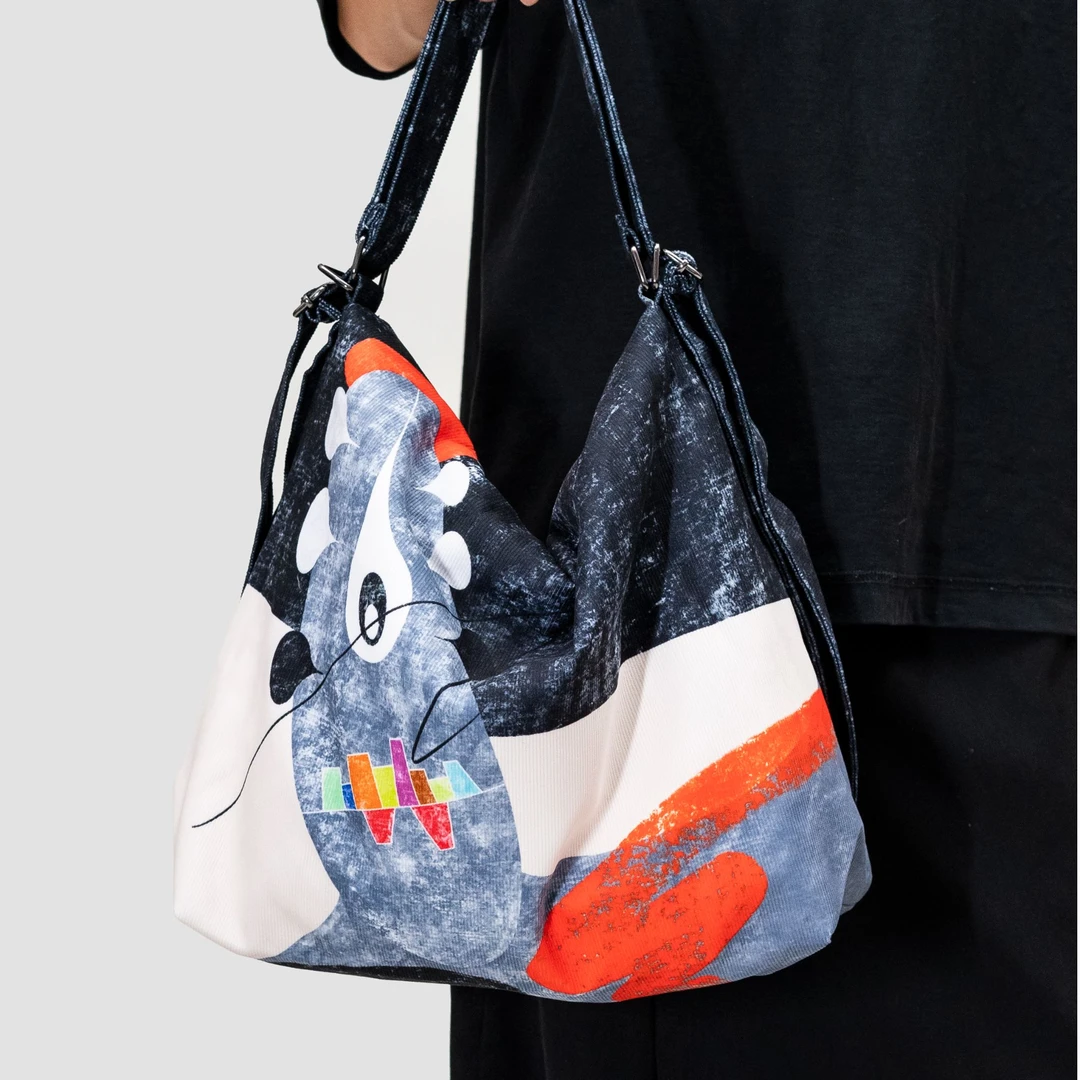 无则艺【新镇店之宝】原创小众文艺黑冠百搭通用个性潮流多变双肩包